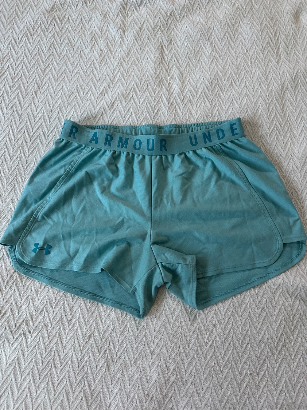 Under Armour Women's Teal Blue Performance Shorts